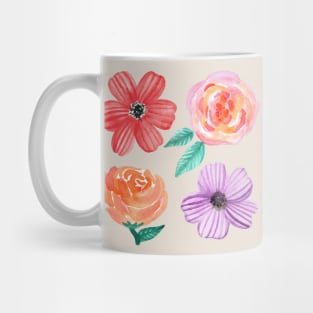 Bold Blooms - Four Flowers Mug